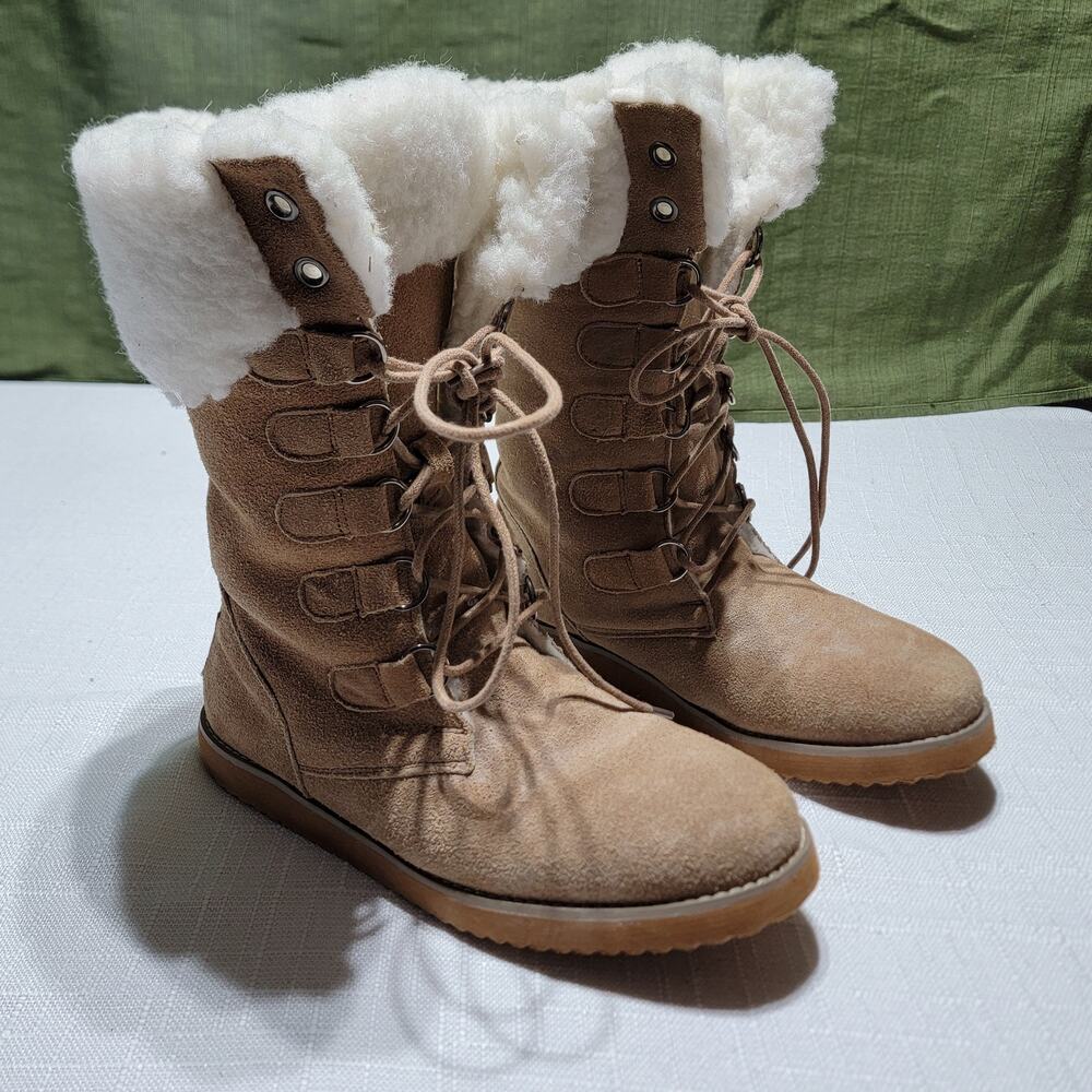 EMU Ridge Australia Grace Suede Mid Boots - Chestnut - Women's 8
